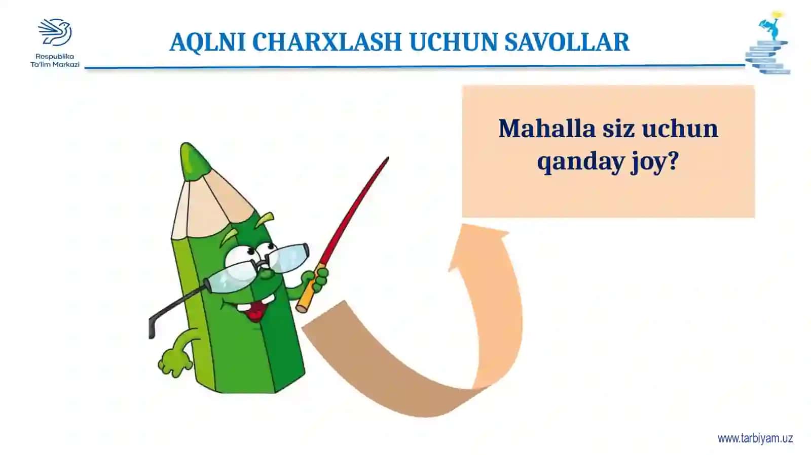 3-sinf Tarbiya fanidan Mahalla va qo'ni-qo'shnichilik dars taqdimoti 3