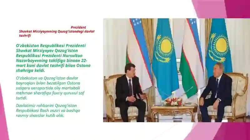 Prezident Shavkat Mirziyoyevning 2018 yilgi ichki vatashqita shriflari 3
