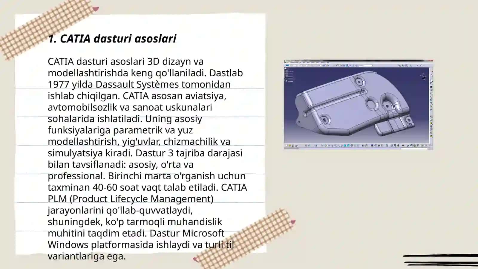 CATIA dasturi asoslari 3