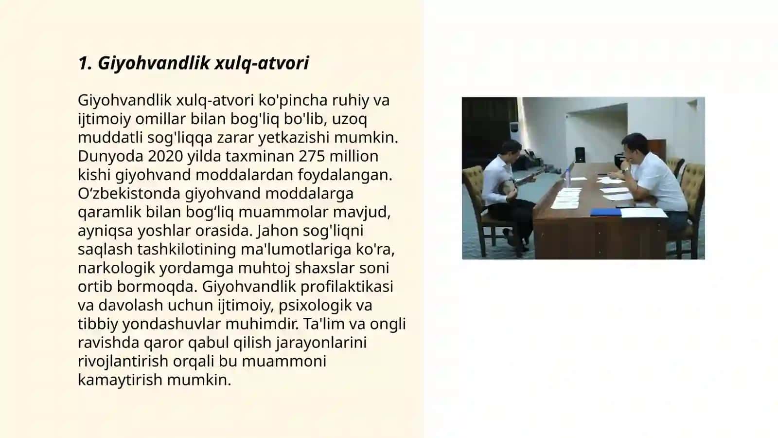 Giyohvandlik xulq-atvori 3