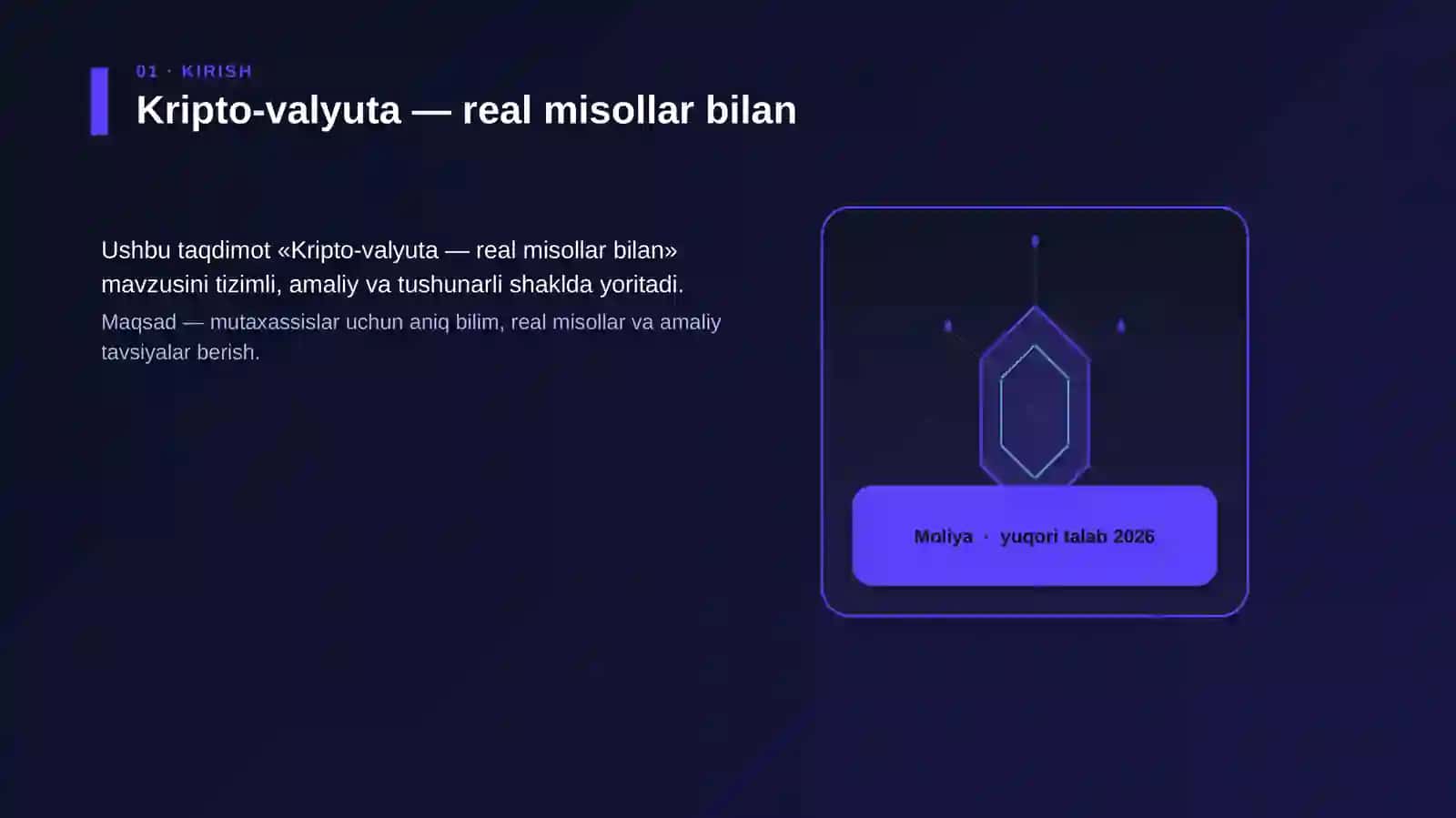 Kripto-valyuta — real misollar bilan 3