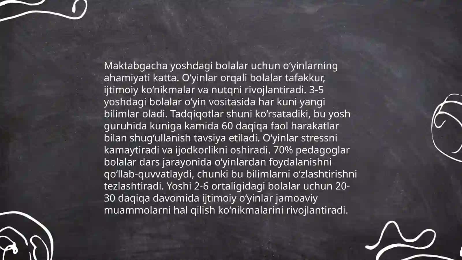 Maktabgacha yoshdagi bolalarning talim-tarbiya jarayonida oyinlarning roli. Bolalarning bilish jarayonlarini rivojlantirishda oyinlarning orni 3