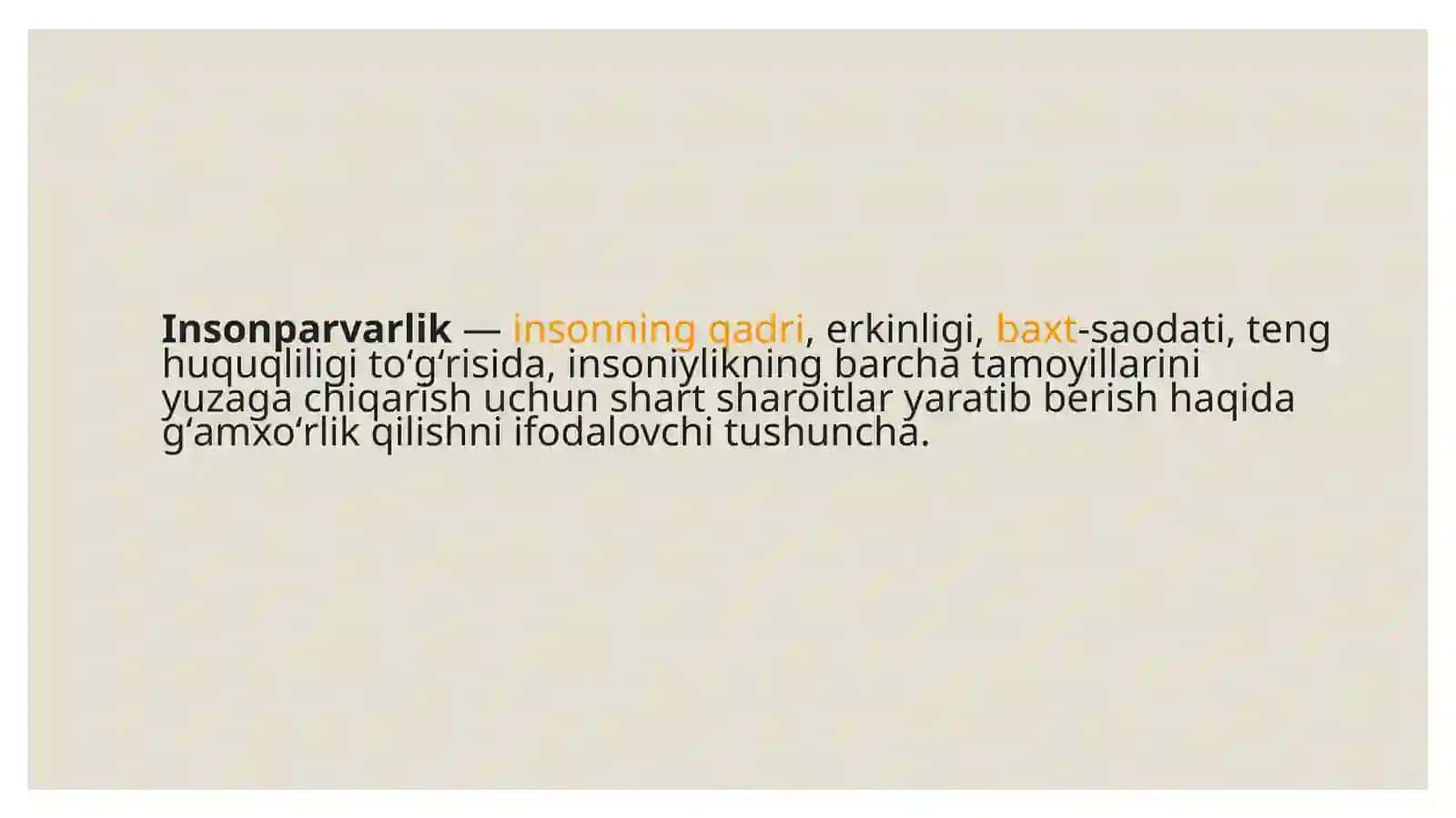 Insonparvarlik 3