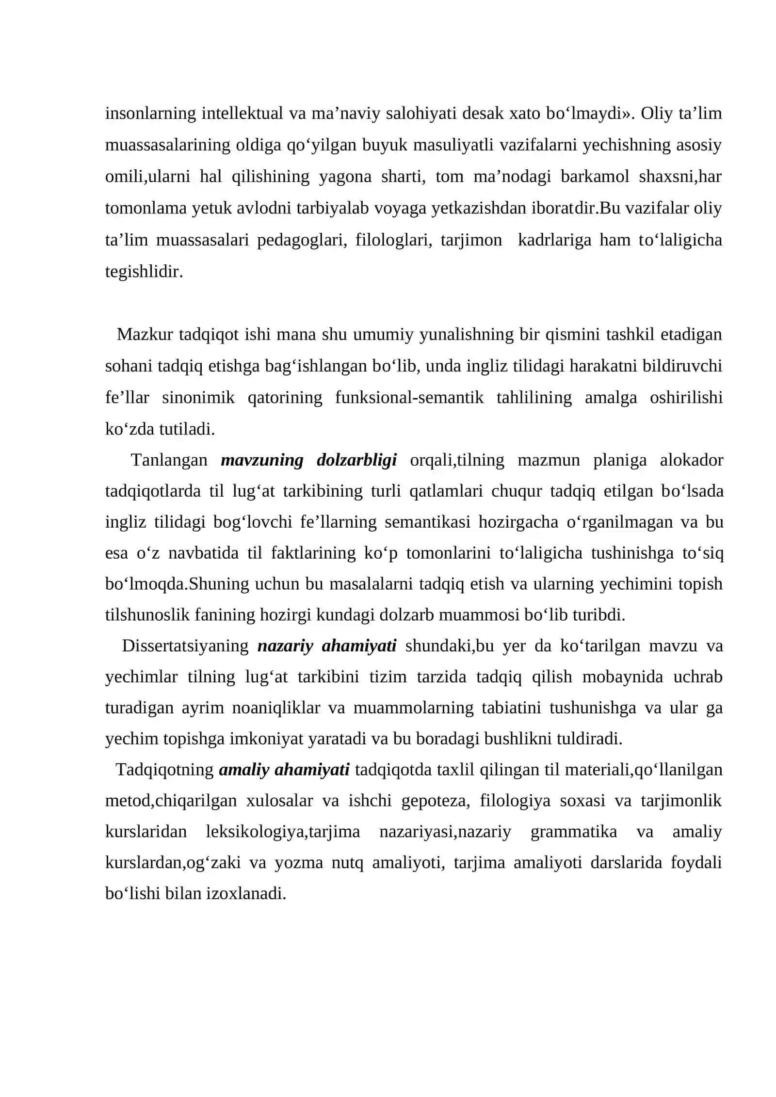Ingliz tilida bog'lovchi fellarning kategorial semantikasi va kognitiv taxlili 3