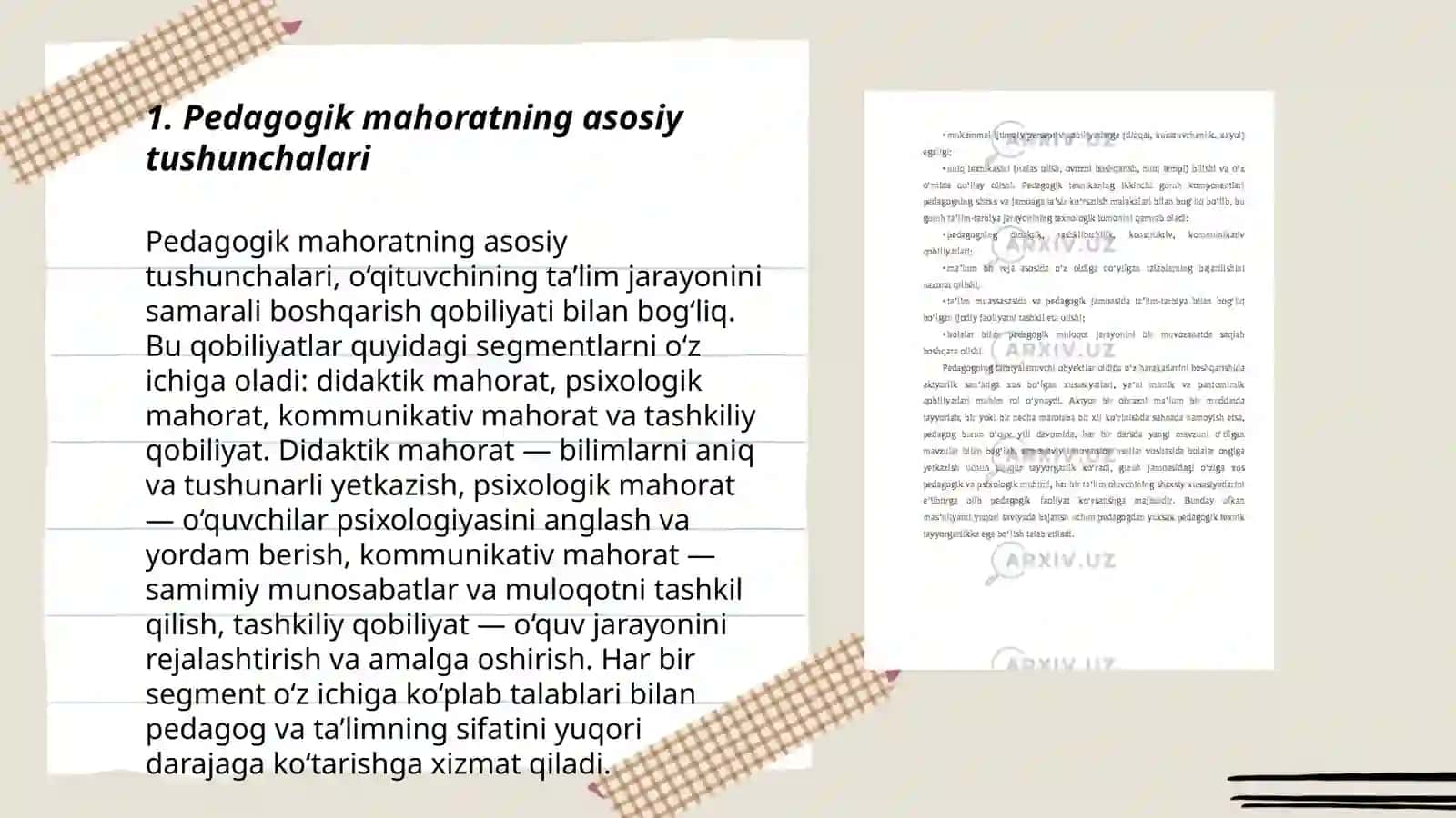 Pedagogik mahorat haqida tushuncha 3