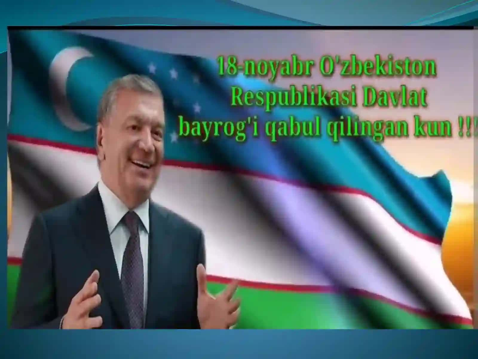 O'zbekiston Respublikasi bayrog'i qabul qilingan kuniga bag'ishlangan videoroligi 3