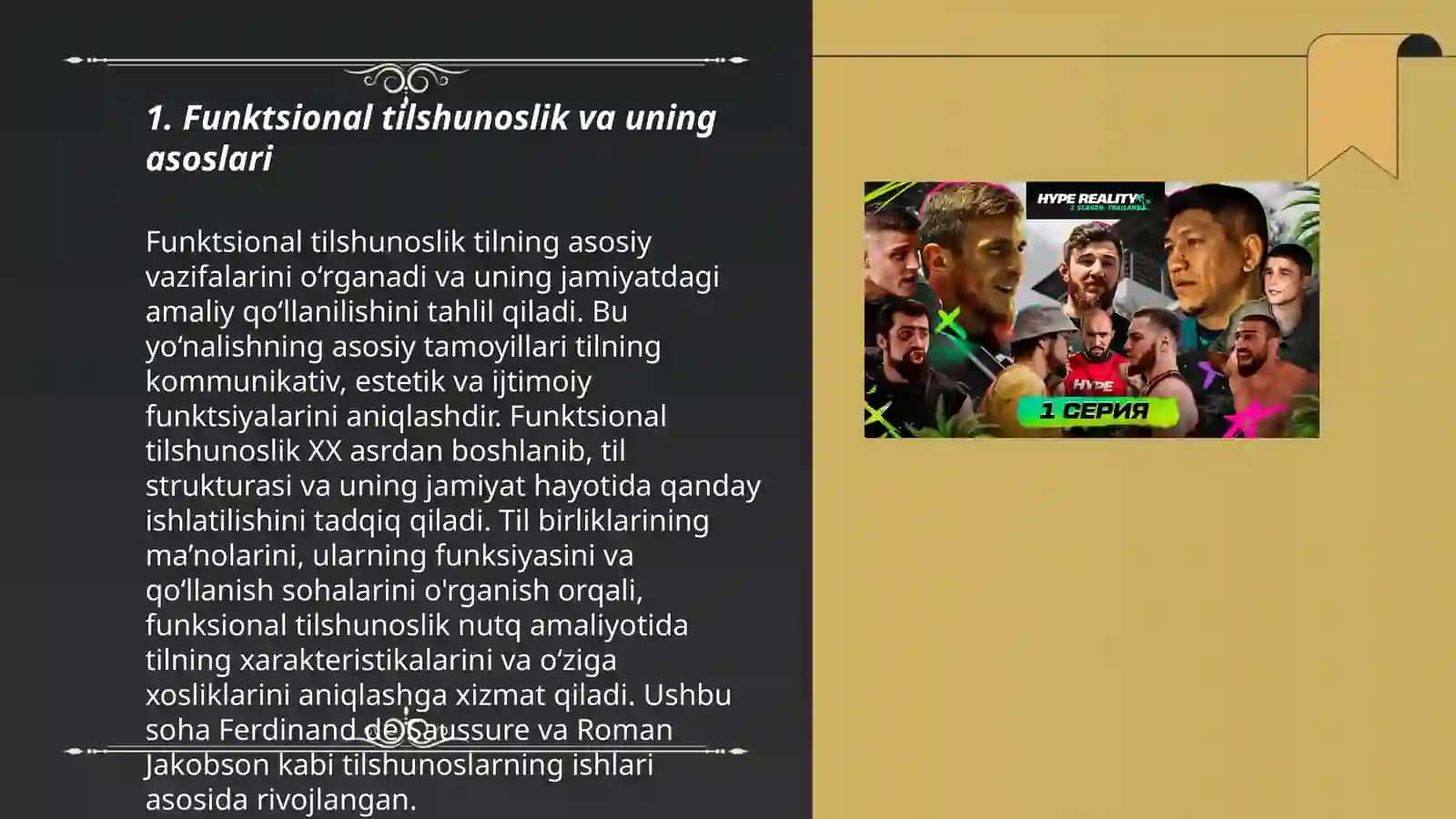 Tillarni tasniflash: Funksional, Areal, Tipologik va Geneologik tasniflari 3
