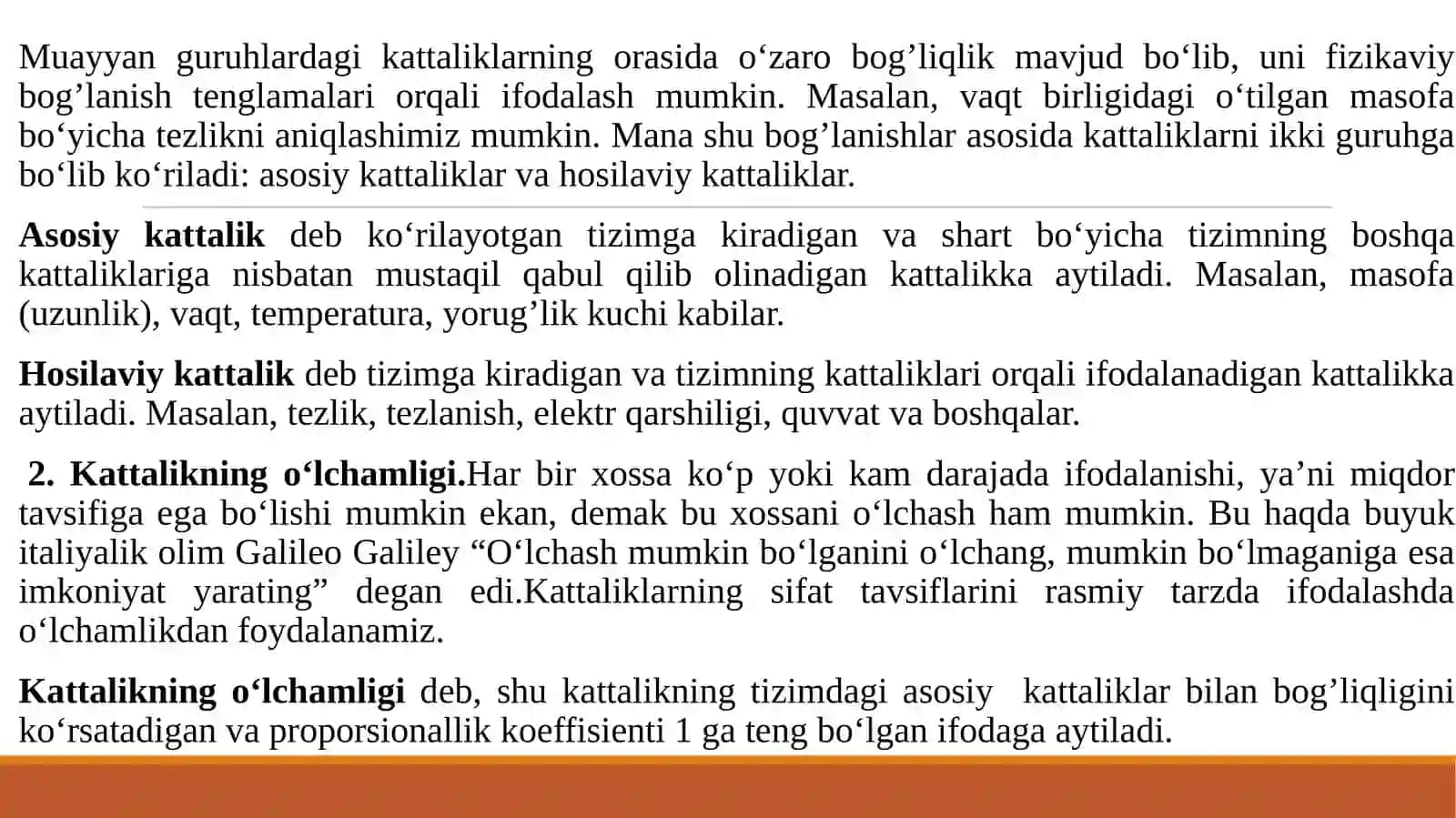 Kattaliklar va birliklаr tizimi 3