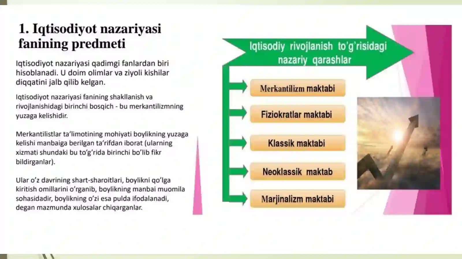 IQTISODIYOT FANIDAN TAYYORLAGAN TAQDIMOTI 3