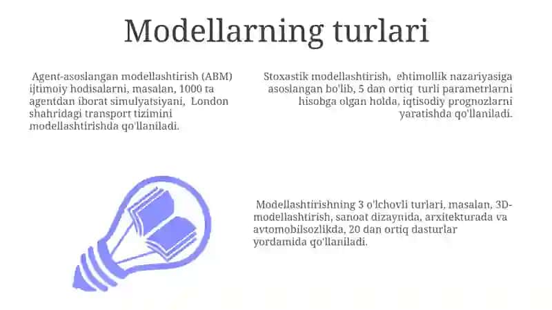 Model va modellashtirish 3