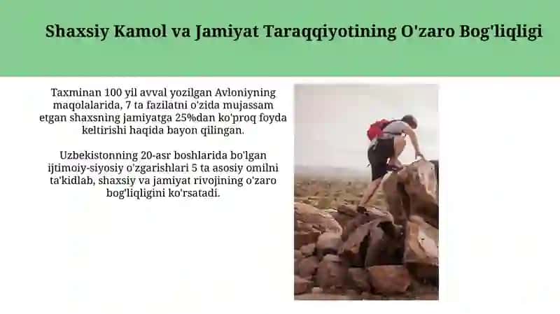 Abdulla Avloniyning komil inson haqidagi qarashlari mavzusida esse tayyorlash 3