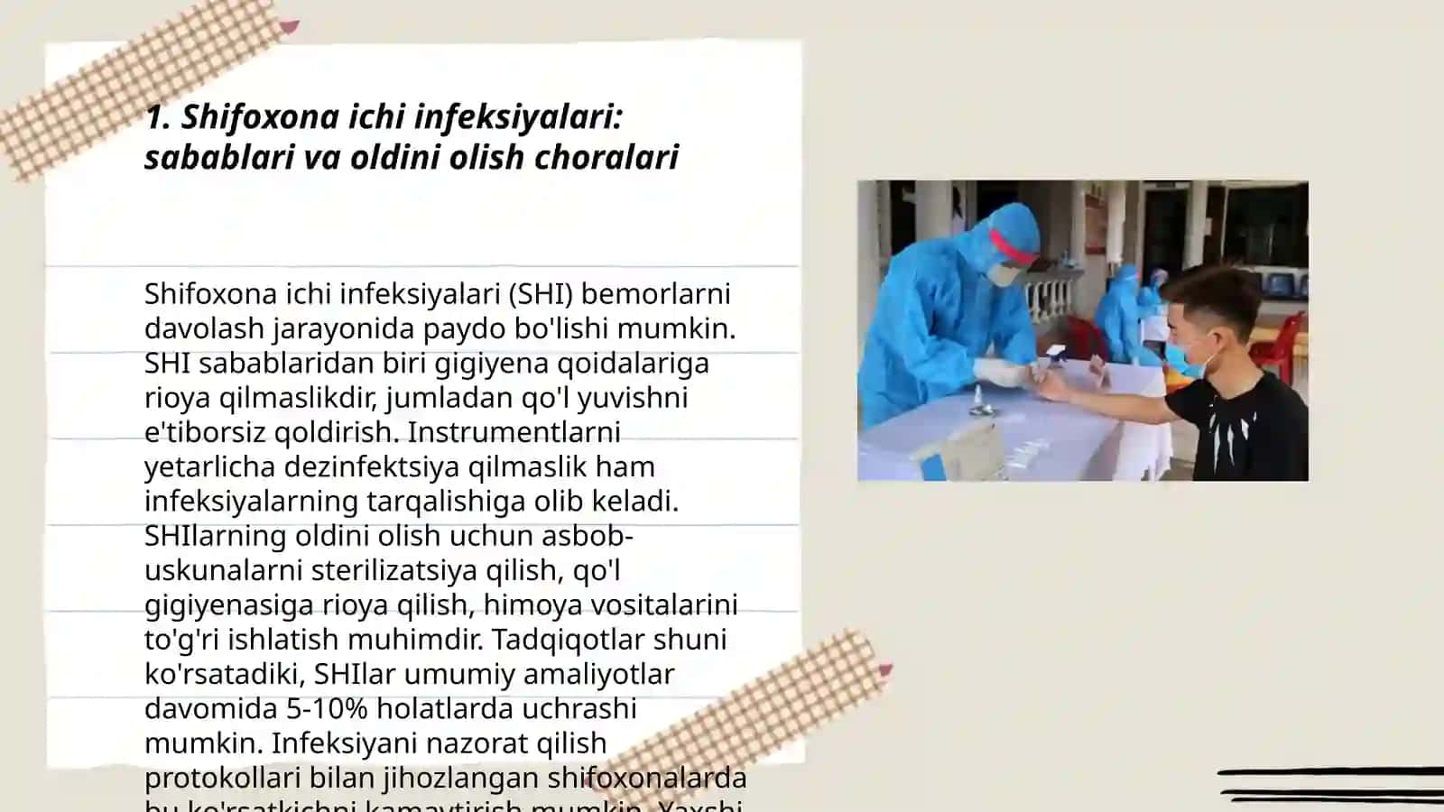 Shifoxona ichi infeksiyasi. Xirurgiyada OITS va KOVID-19 muammolari 3