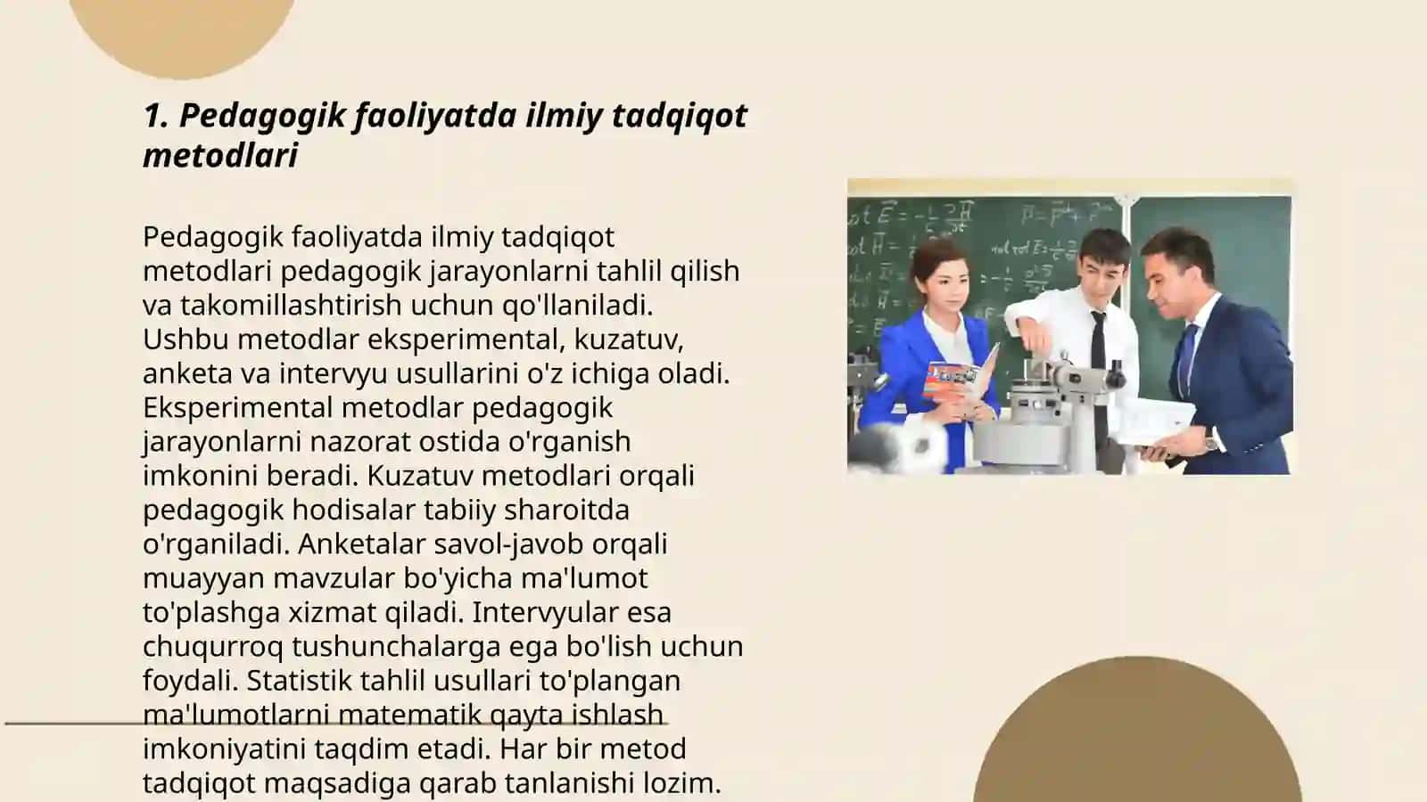 Pedagogik faoliyatni ilmiy tashkil etish 3