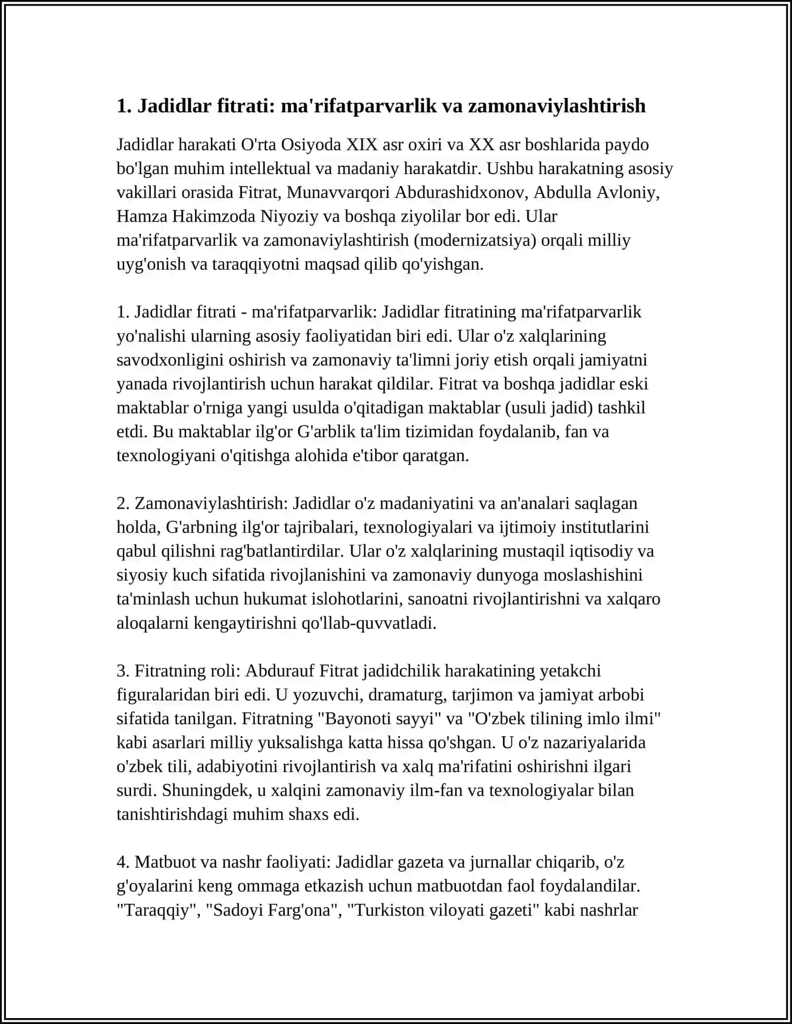 Jadidlar Fitrat 3