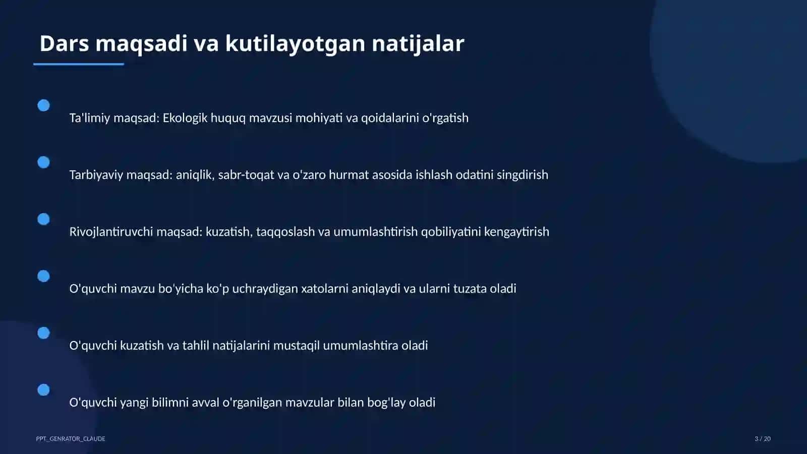 Ekologik huquq (11-sinf) 3