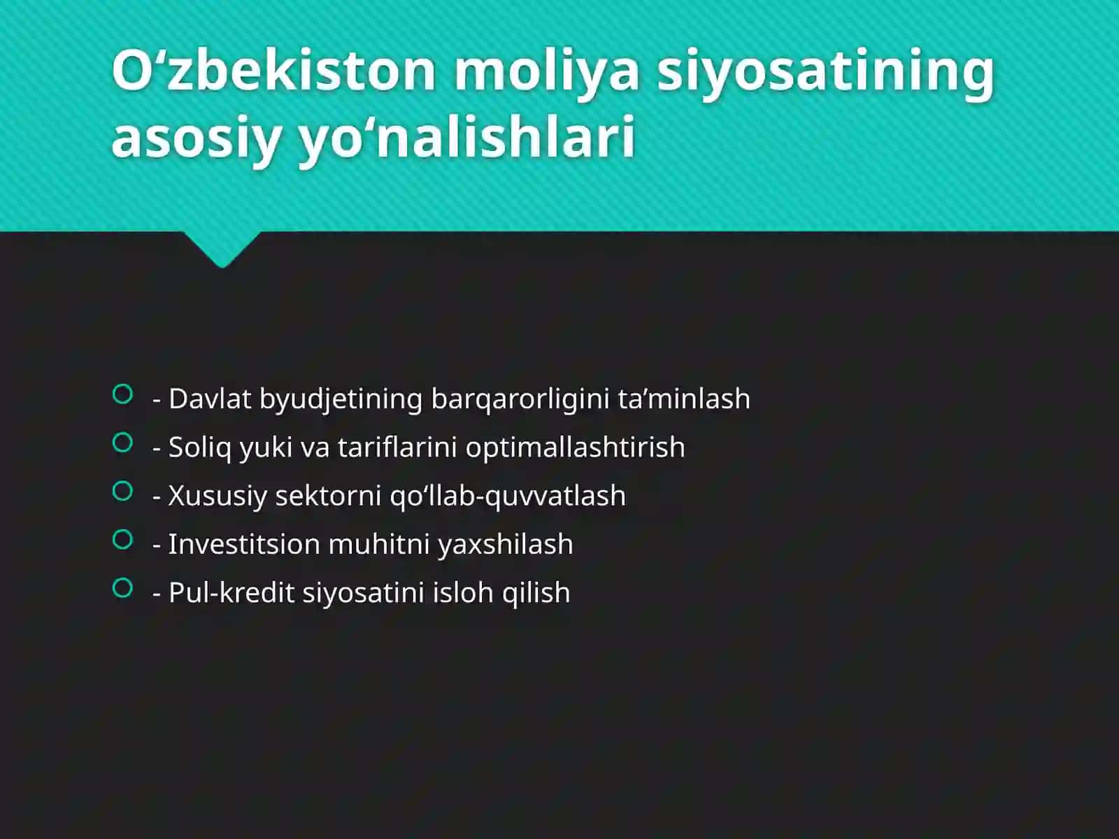 Rivojlangan xorijiy davlatlar moliyasiyosati ni organish 3