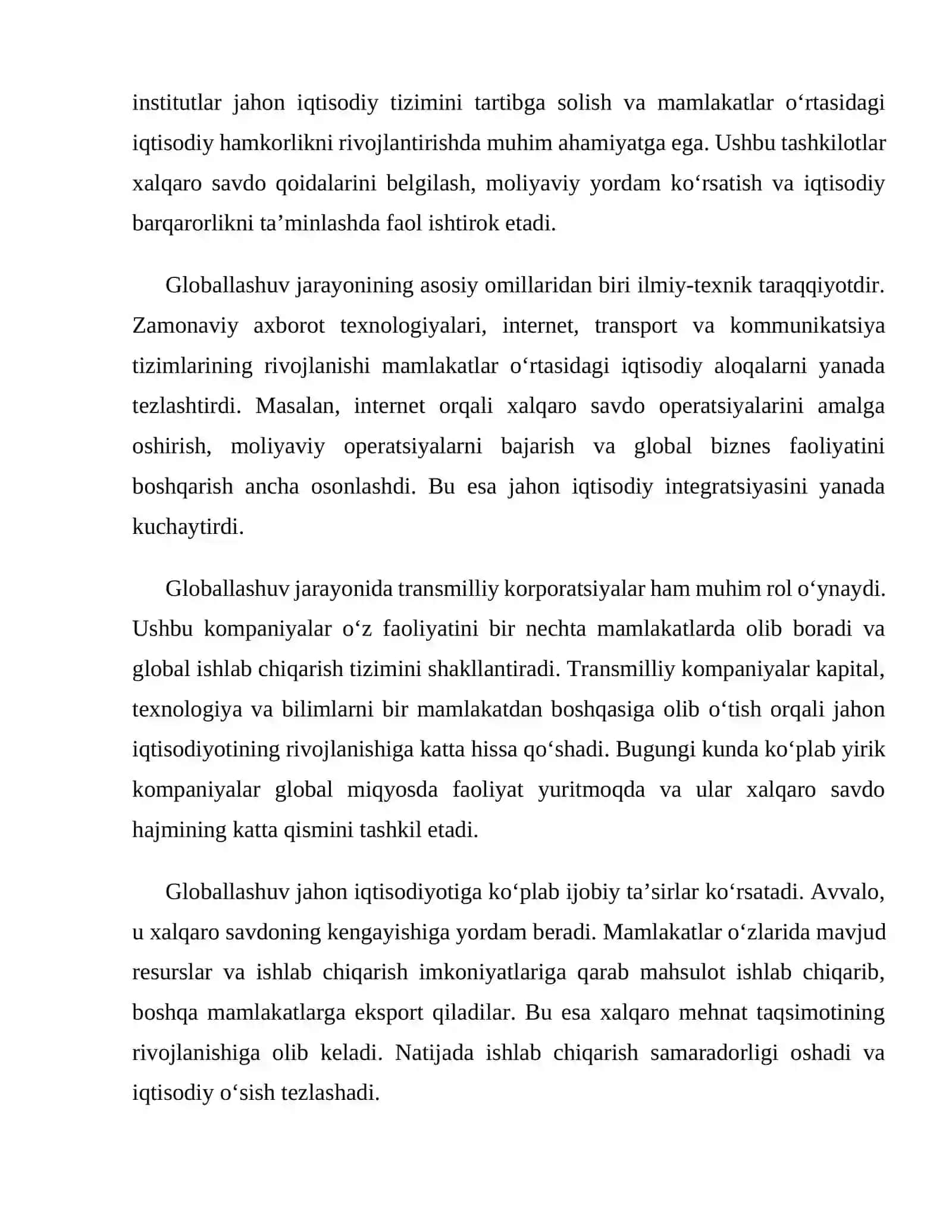 Globallashuv va Yaponiya iqtisodiy rivojlanish istiqbollari 3