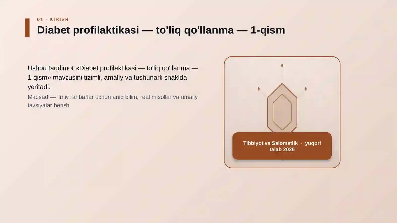Diabet profilaktikasi — to'liq qo'llanma — 1-qism 3