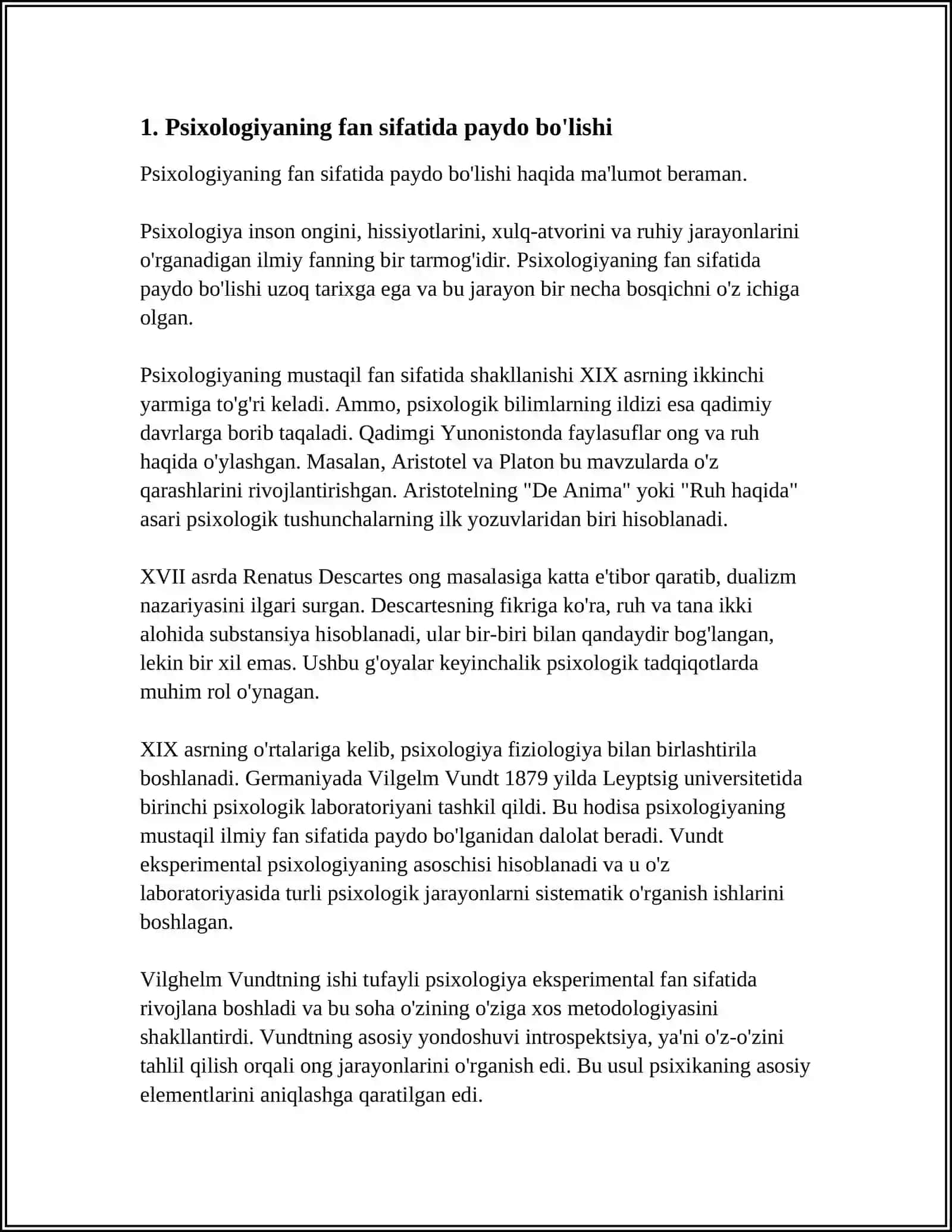 PSIXOLOGIYANING FAN SIFATIDA RIVOJLANISHI 3