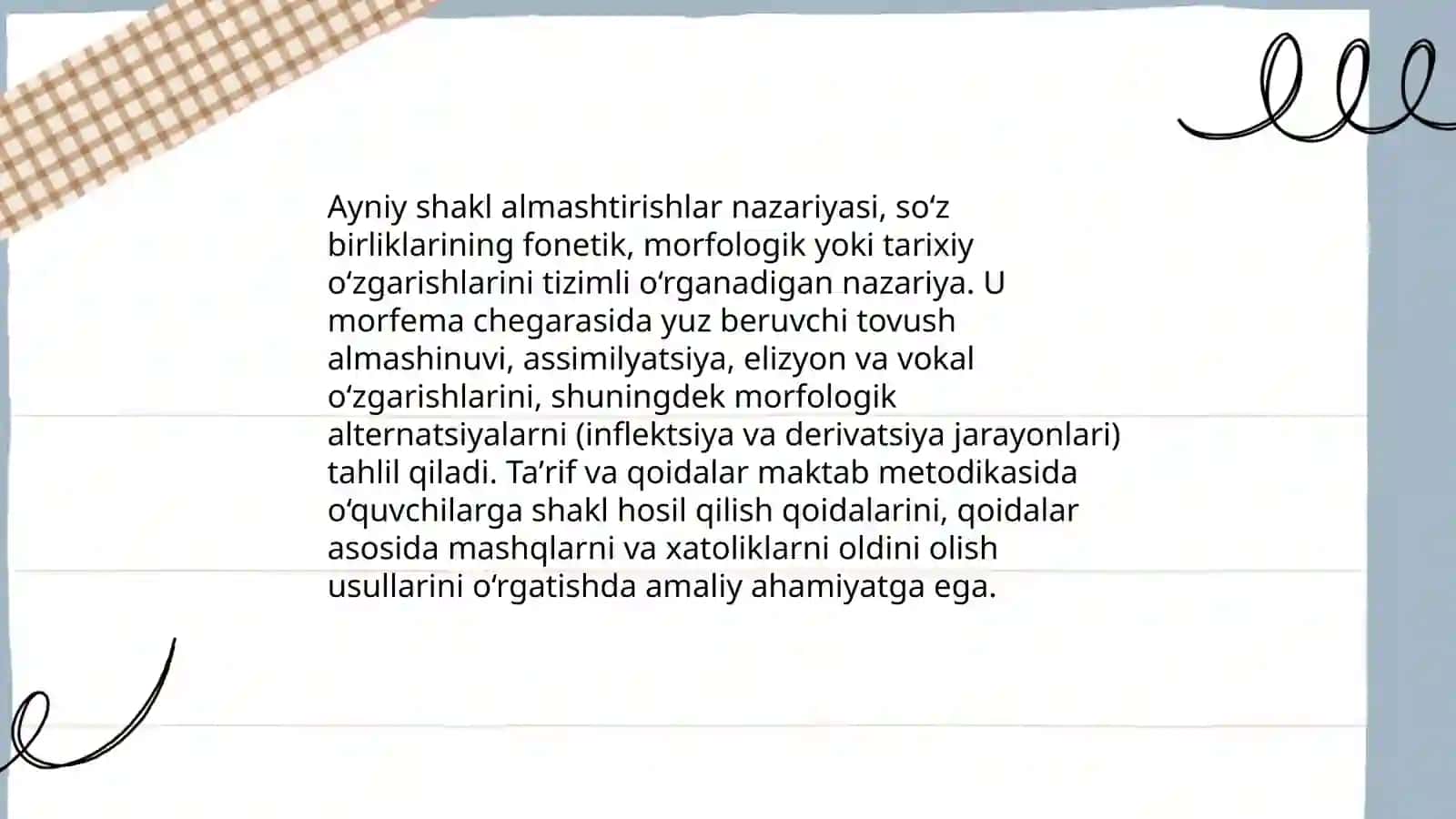 Ayniy shakl almashtirishlarni oʻrgatish metodikasi 3