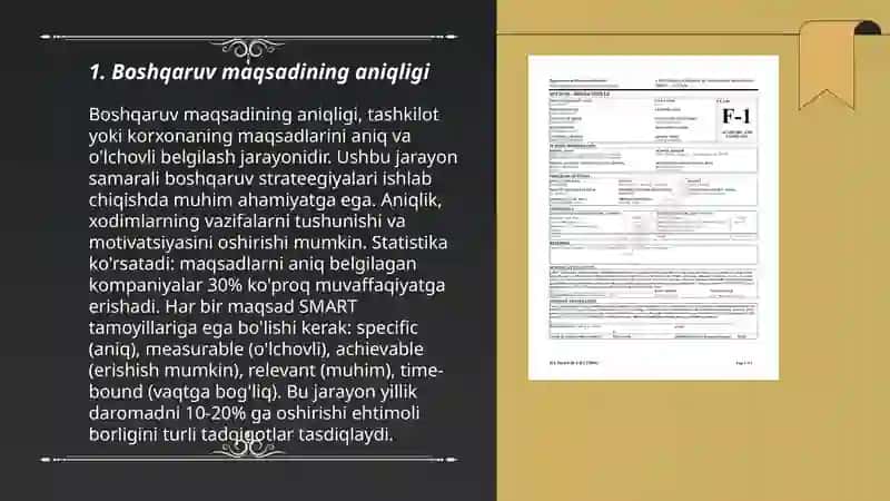 Boshqaruv maqsadi va unga qo'qiladigan asosiy talablar 3