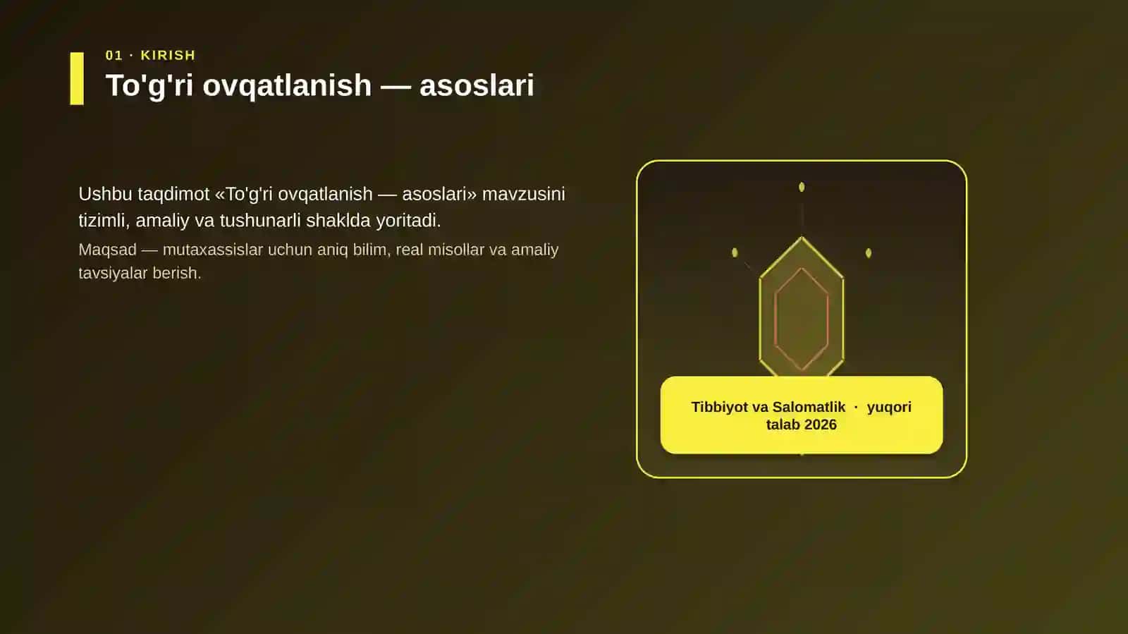 To'g'ri ovqatlanish — asoslari 3