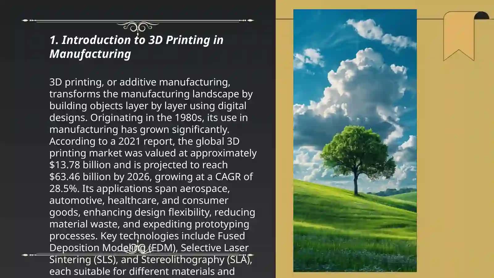 The Impact of 3D Printing on Manufacturing 3