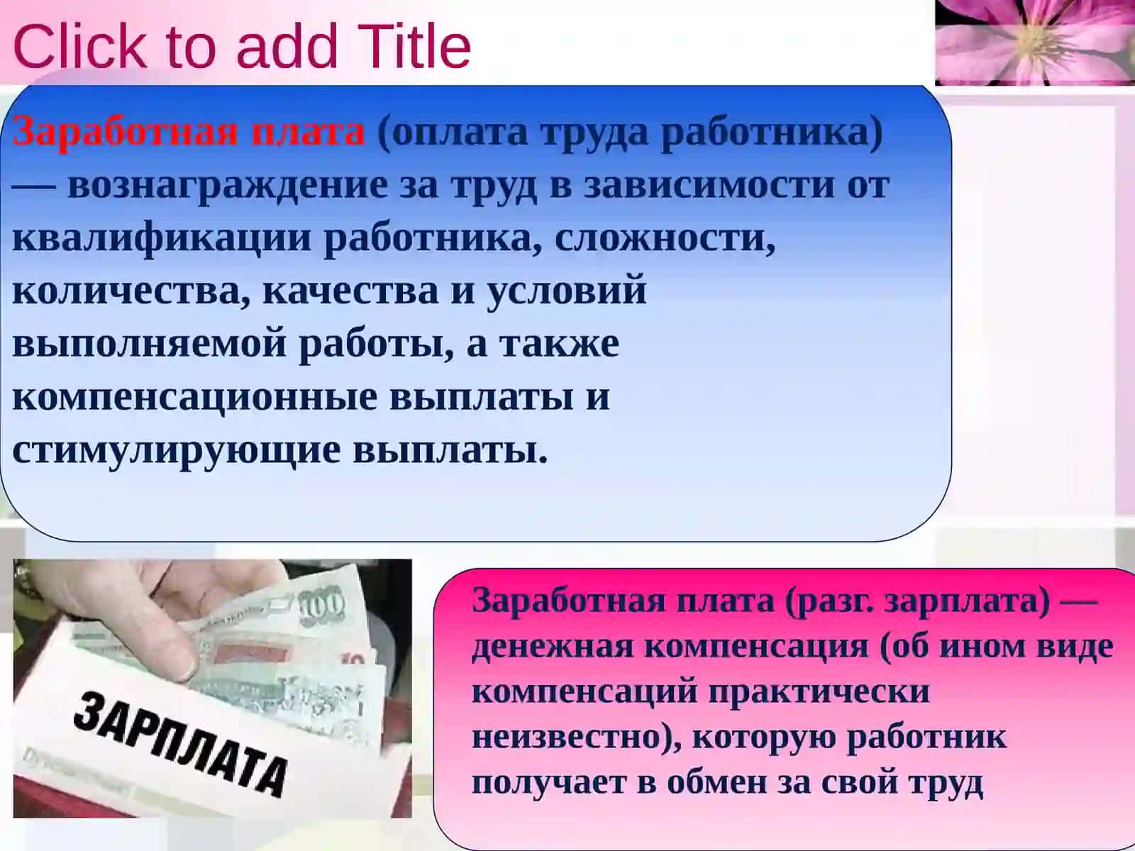 Определение заработной платы 3