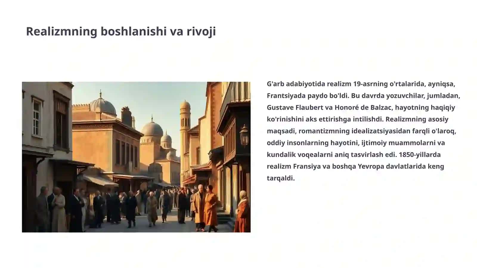 G'arb adabiyotida realizm 3