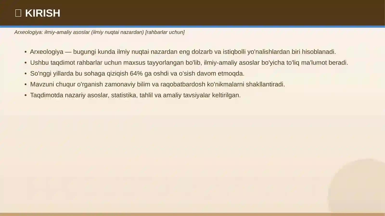 ARXEOLOGIYA 3