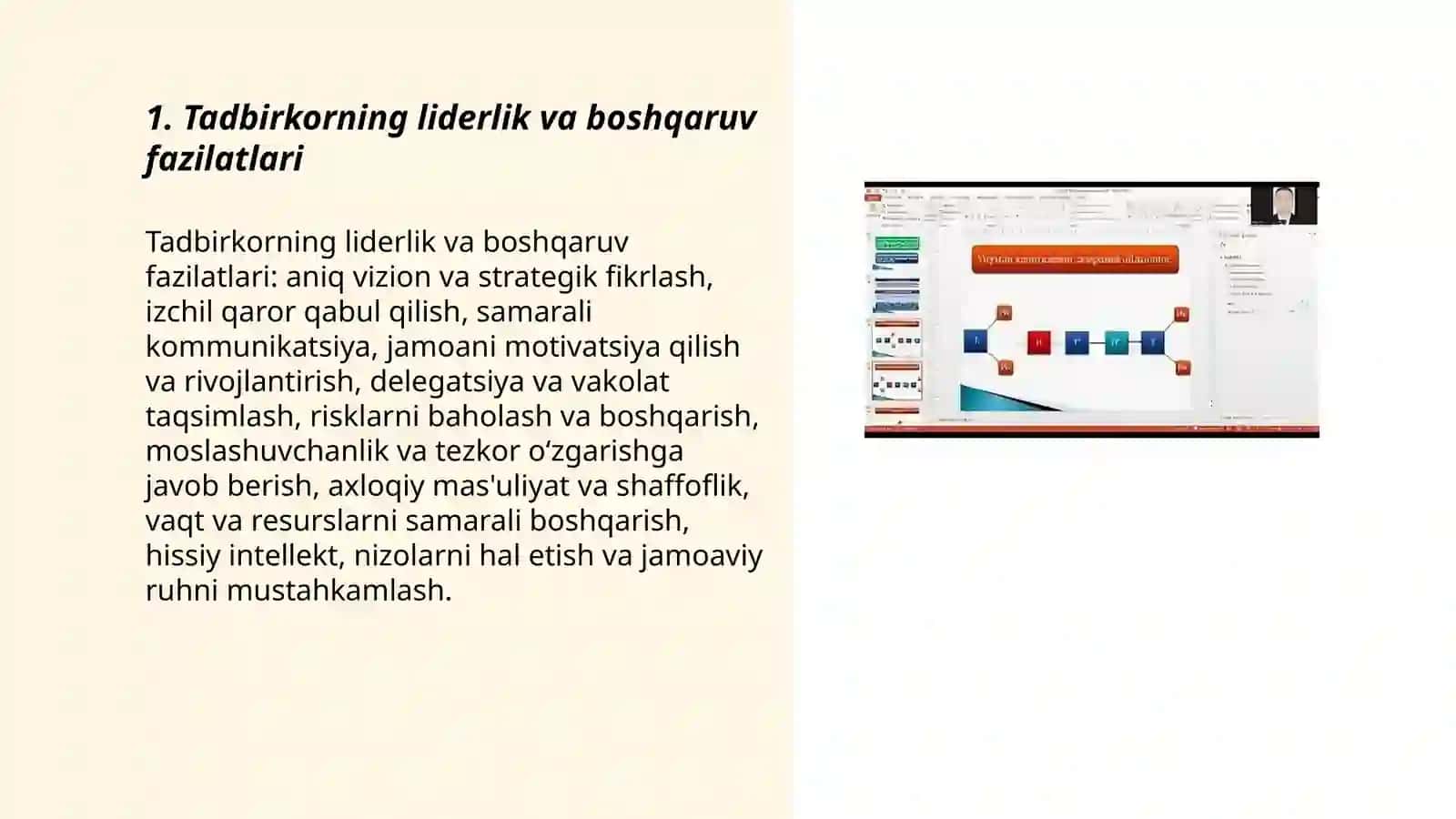 Tadbirkorning sifat fazilatlari, tadbirkorlik strategiyasi va taktikasi 3