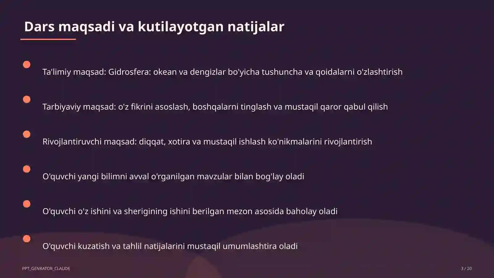 Gidrosfera: okean va dengizlar (6-sinf) 3