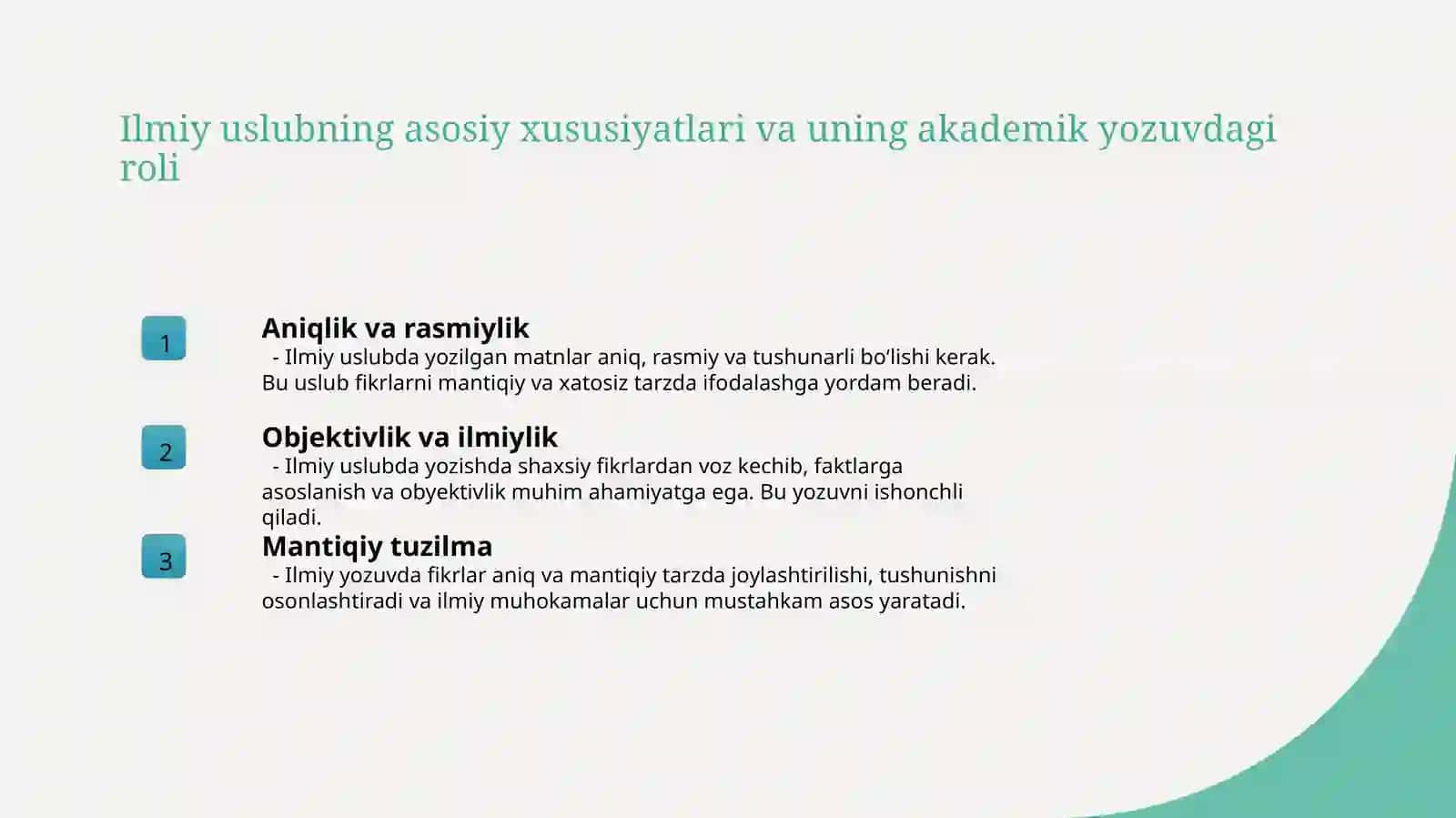 Ilmiy uslub 3