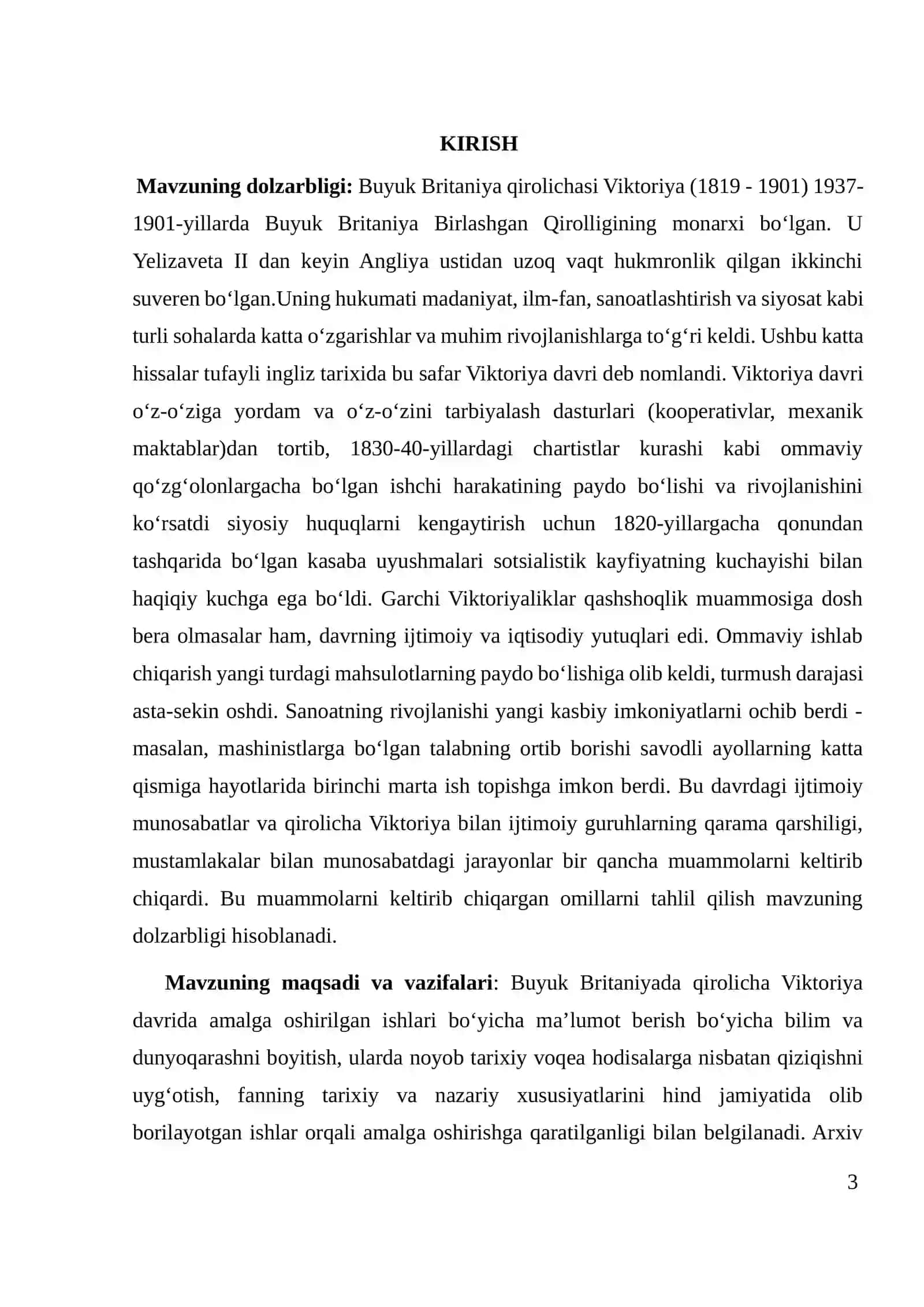 BUYUK BRITANIYA QIROLICHA VIKTORIYA DAVRIDA 3