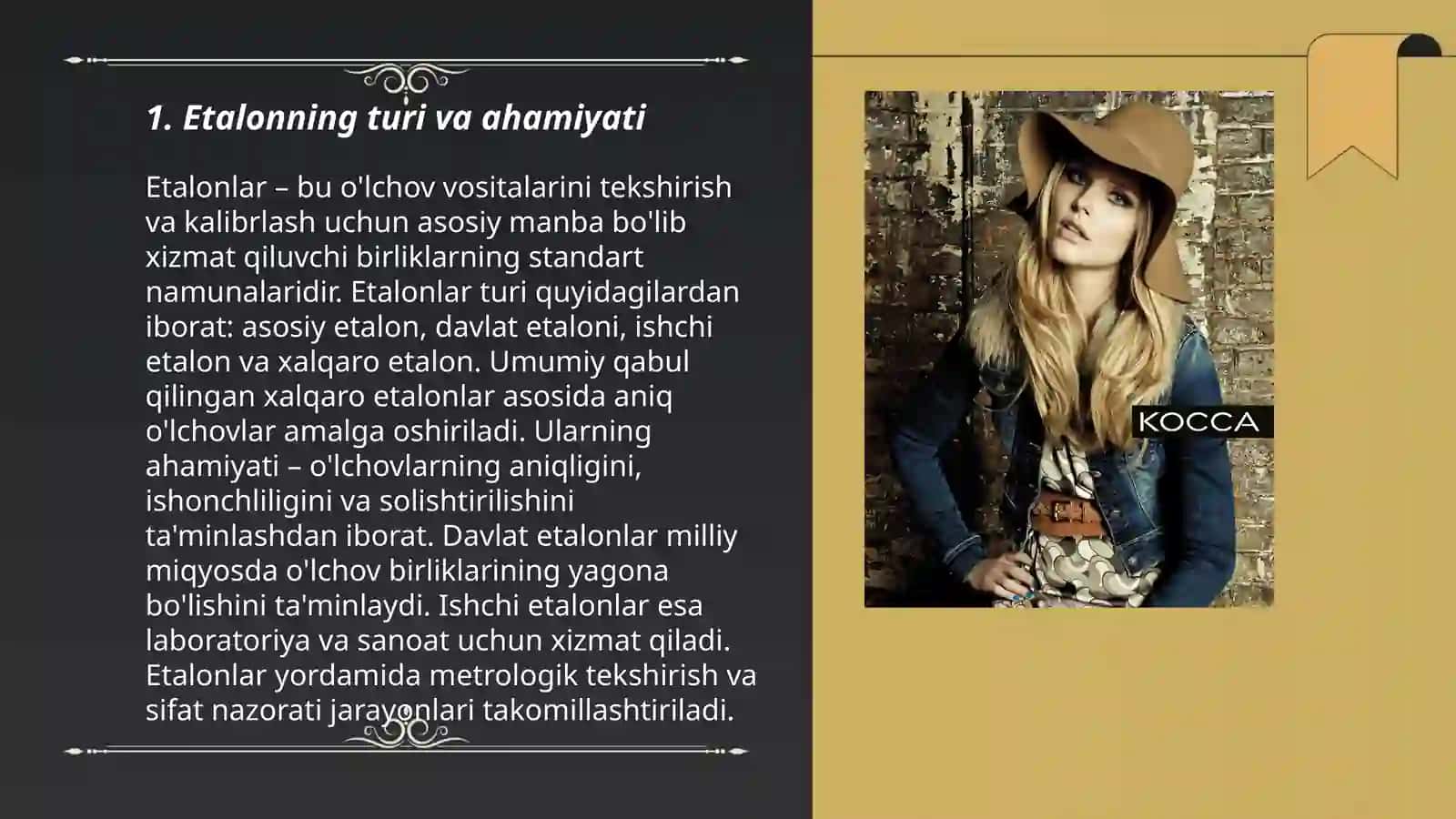 Etalonning tayanch koʻrsatkichlari 3