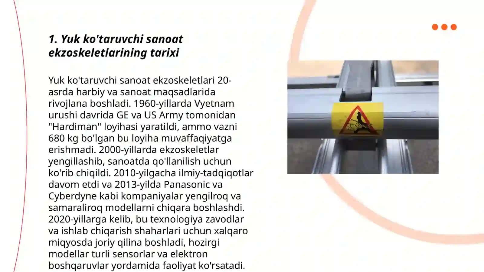 Yuk ko'taruvchi sanoat ekzoskletlari 3