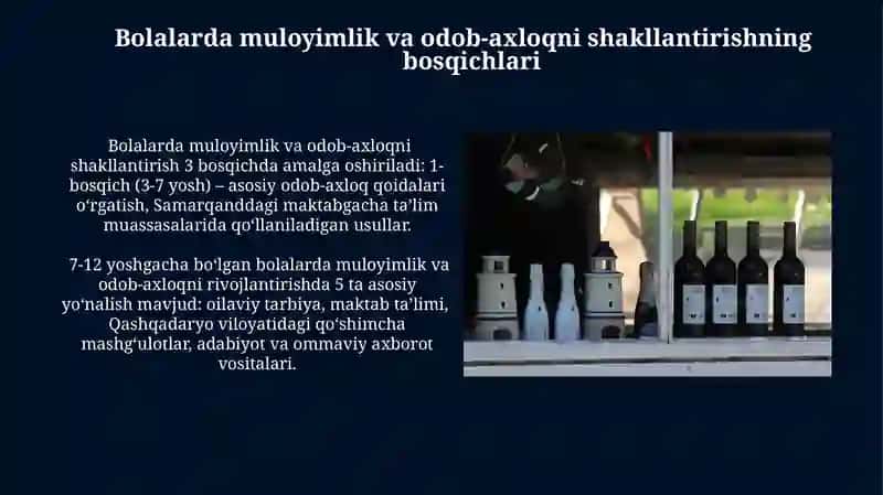 Bolalarda Muloyimlik va Odob-Axloqni Shakllantirish 3