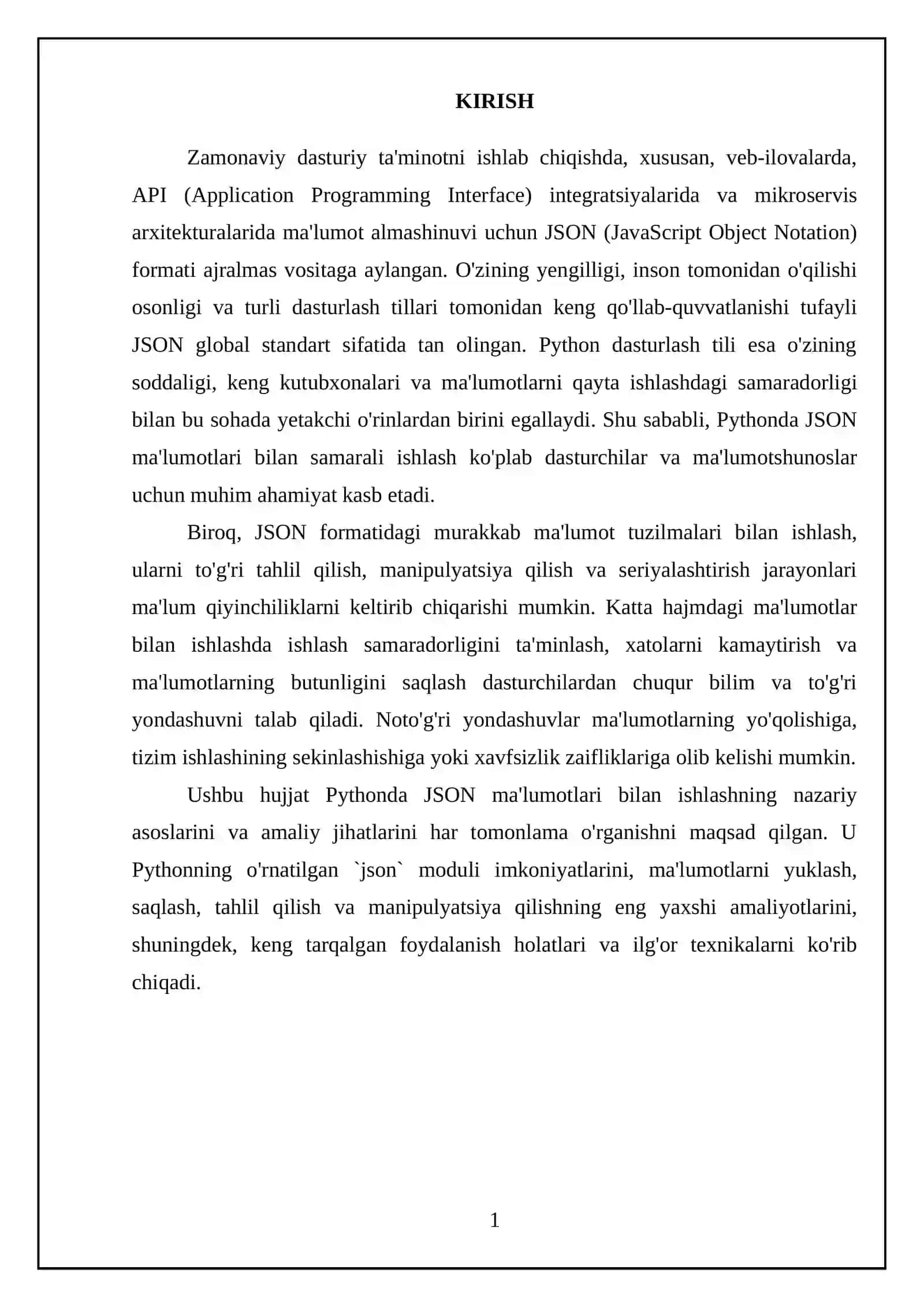 Pythonda json bilan ishlash 3