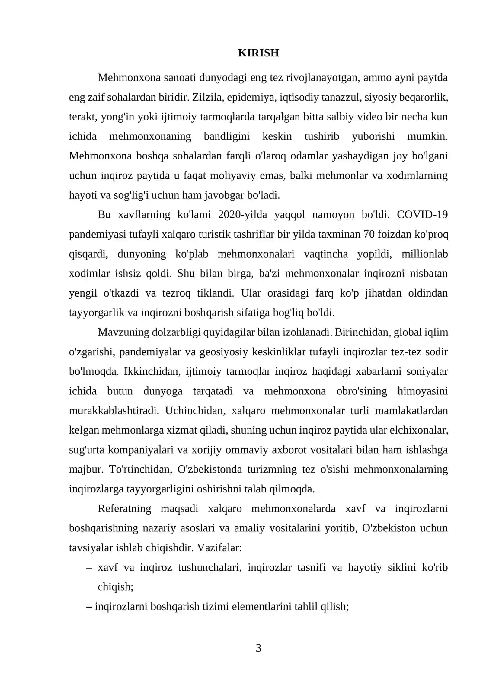 Xalqaro mehmonxonalarda xavf va inqirozlarni boshqarish 3