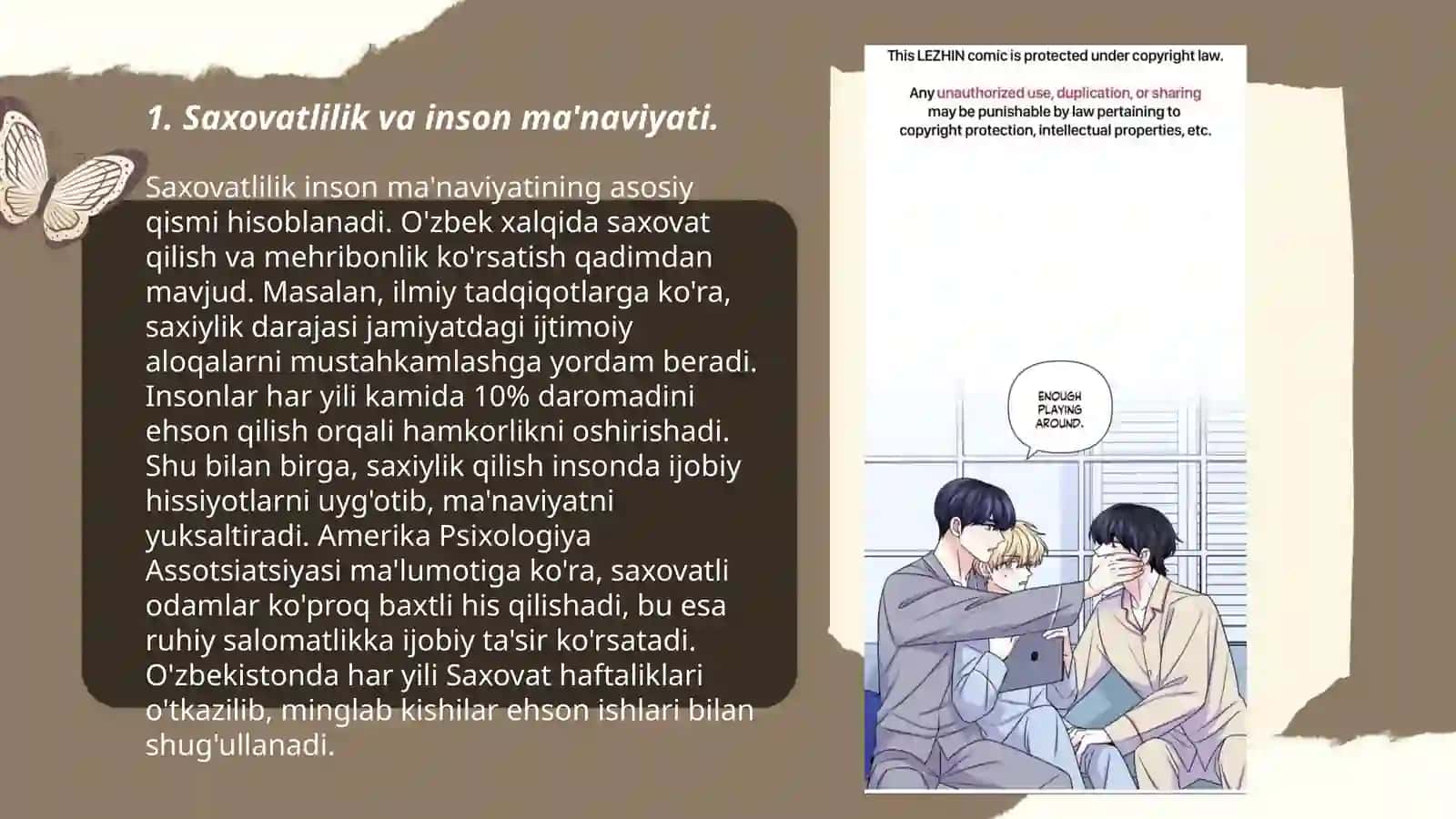 Saxovatlilikning inson ma'nviyat kamolotidagi õrni va ahamiyati 3