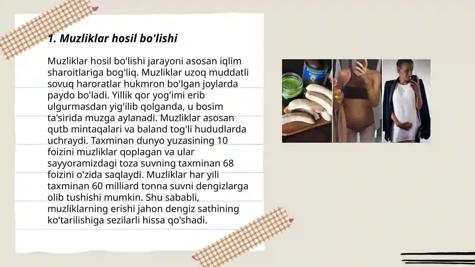 Muzliklar muzloqlar toʻrtlamchi davr muz bosishlar 3