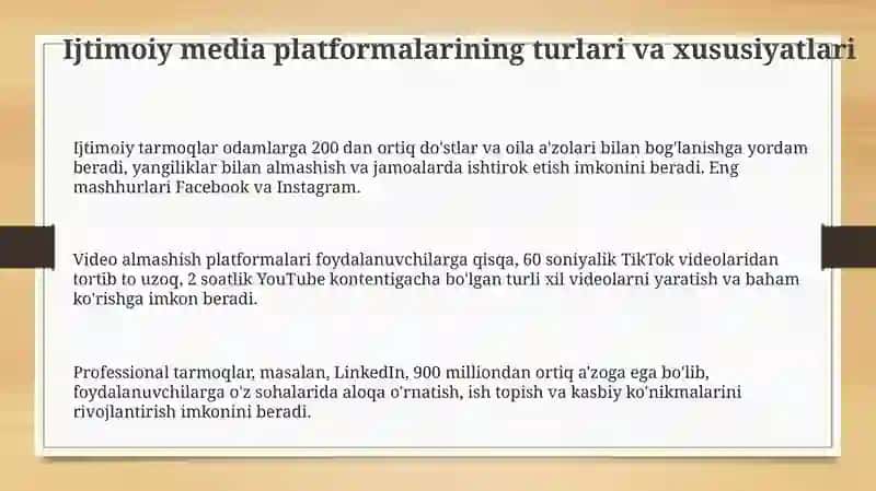 Ijtimoiy media platformalari 3