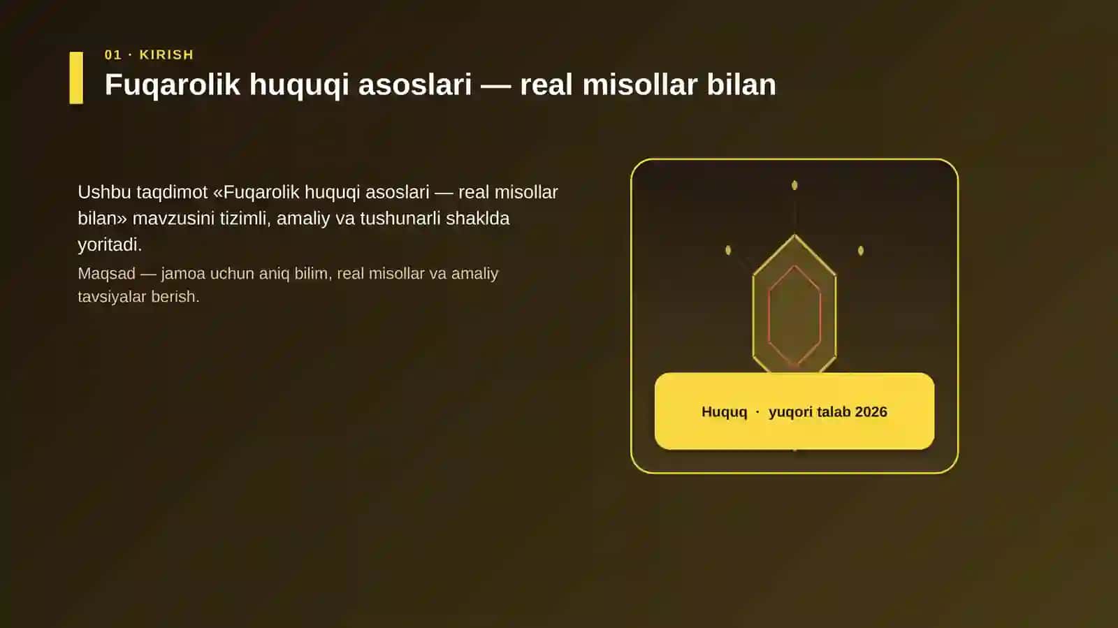Fuqarolik huquqi asoslari — real misollar bilan 3