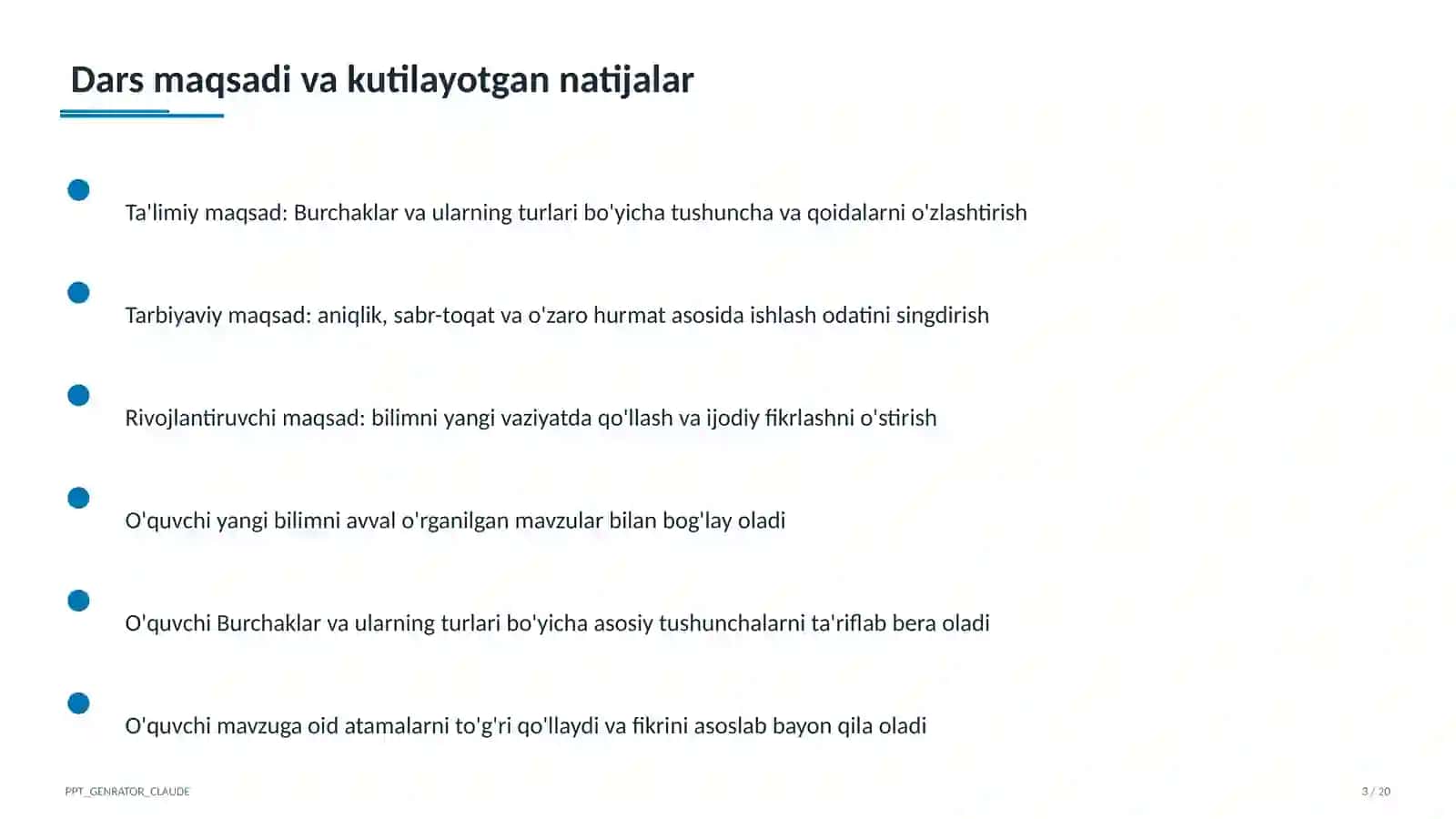 Geometriya (7–11) — metodik birlashma uchun 3
