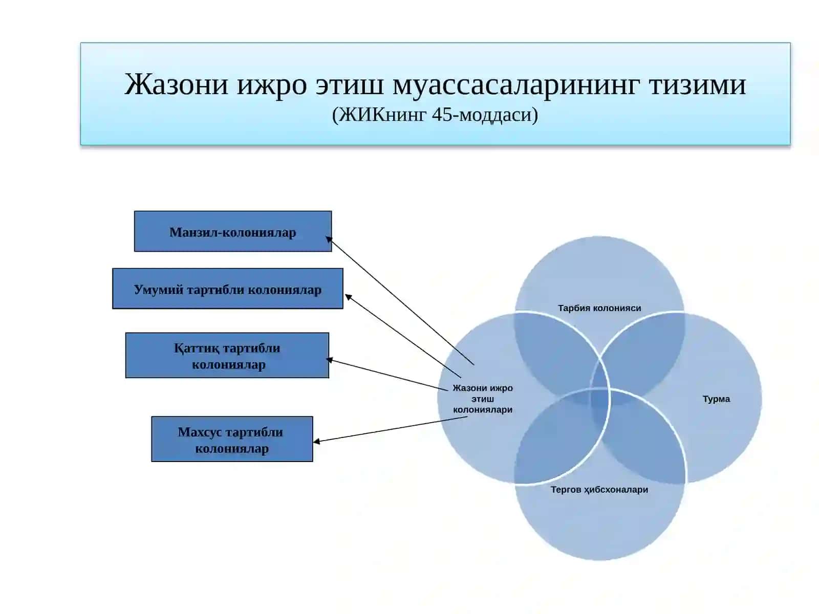Колониялар ва турмаларда жазони ўташ 3