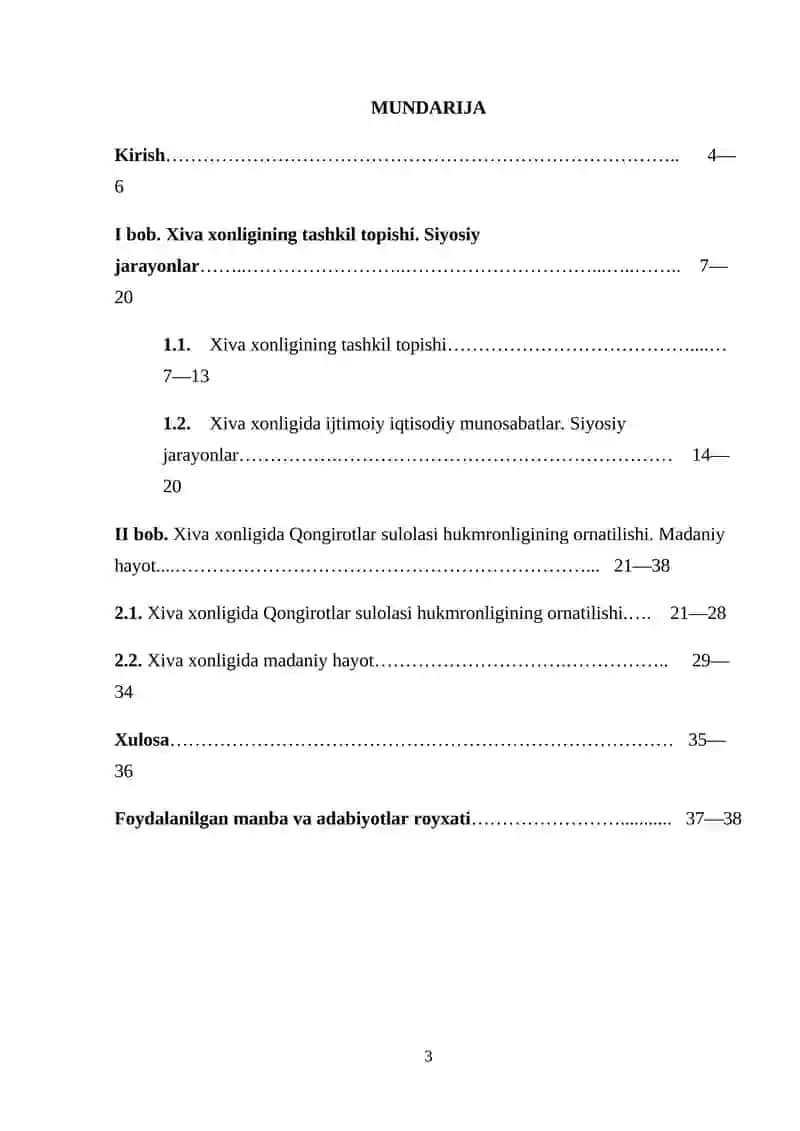 Xiva xonligining tashkil topishi 3