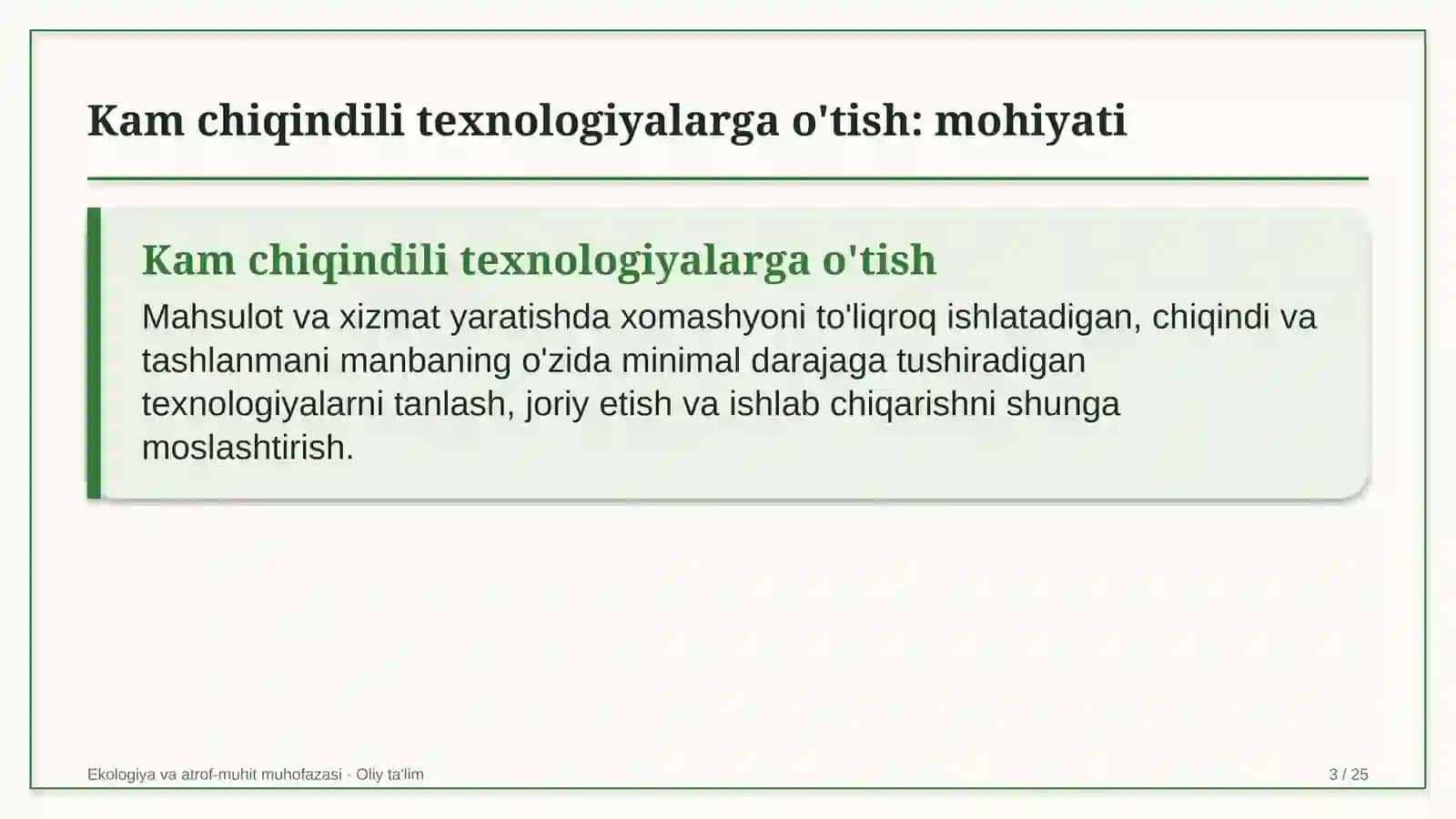 turistik transport xizmatida kam chiqindili texnologiyalarga o'tish 7090 3