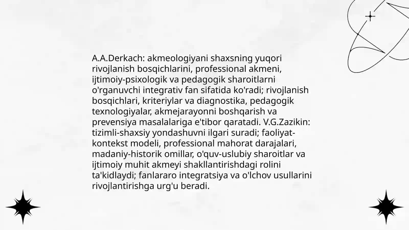 Akmeologiyaning rivojlanishi 3