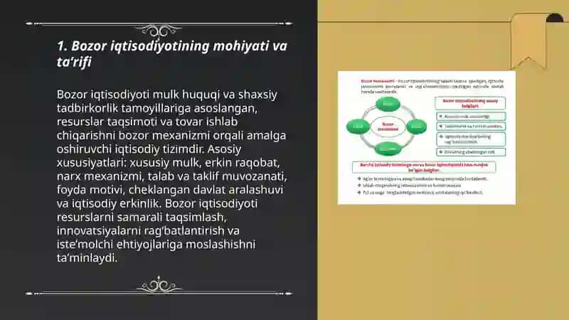 Bozor iqtisodiyotining mazmuni va amal qilishi 3