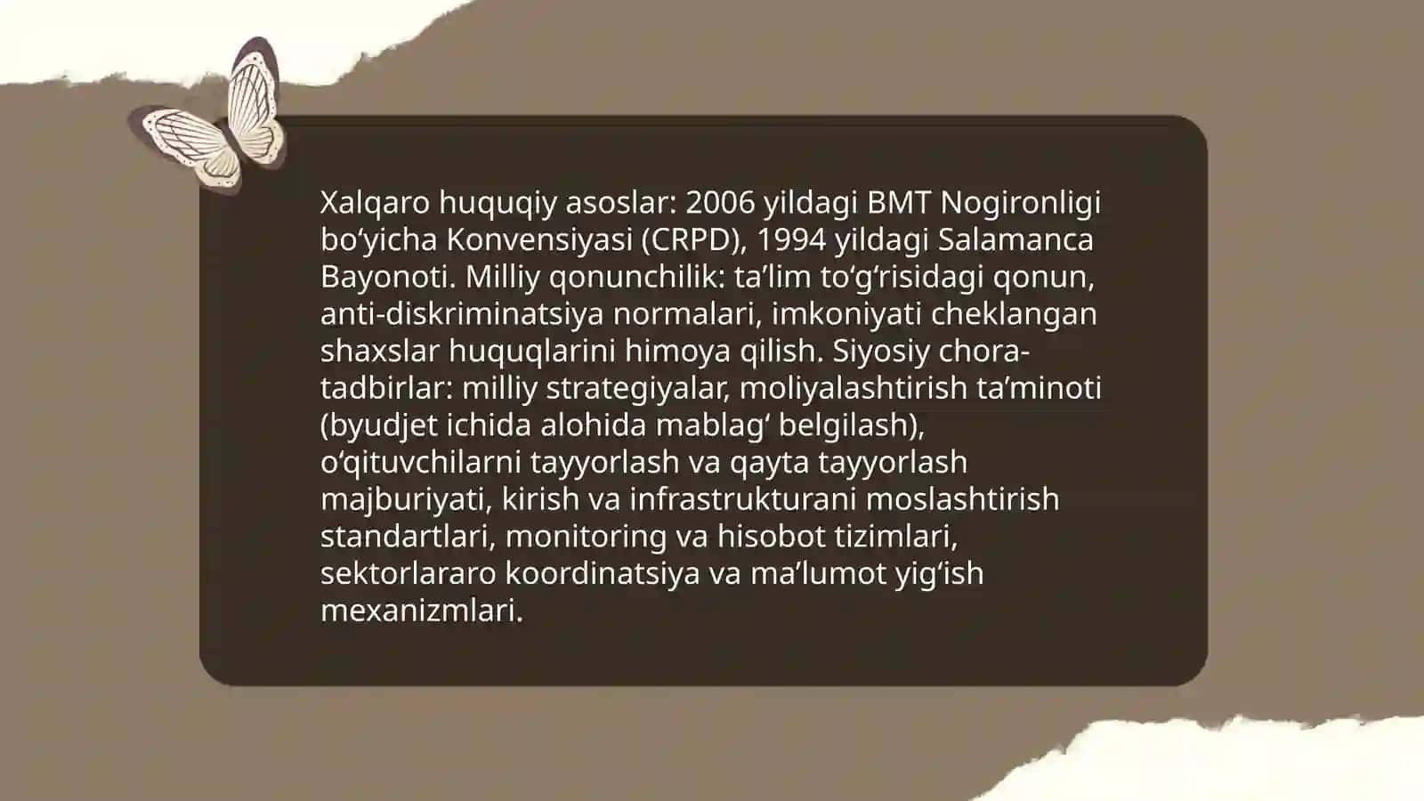 Inkluziv ta'limni tashkil etish shakllari va ta'lim uchun zarur shart sharoitlar 3